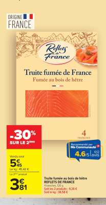 TRUITE FUMÉE DE FRANCE