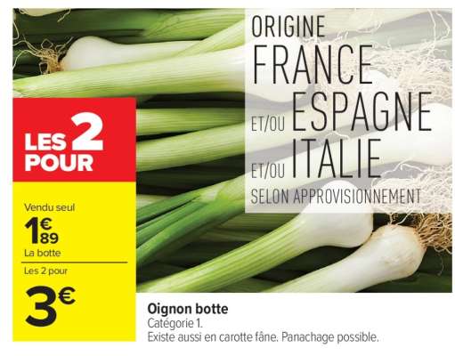 Oignon botte