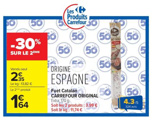 Fuet Catalan CARREFOUR ORIGINAL