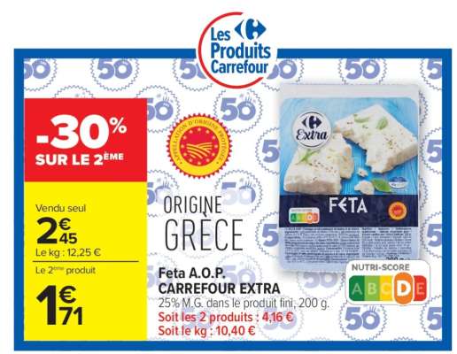 Feta A.O.P. CARREFOUR EXTRA