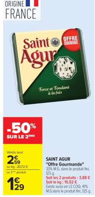 SAINT AGUR "Offre Gourmande"