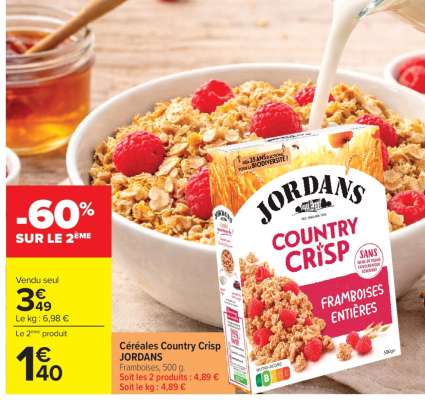 Céréales Country Crisp JORDANS