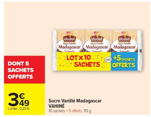 SUCRE VANILLÉ MADAGASCAR “VAHINÉ”