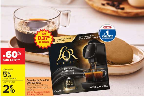 Capsules de café XXL L'OR BARISTA