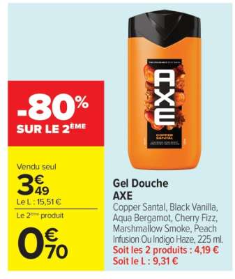 Gel Douche Axe