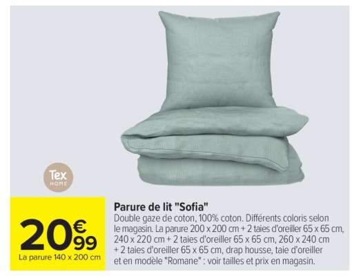 Parure de lit "Sofia"