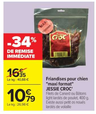 Friandises pour chien "maxi format" JESSIE CROC'