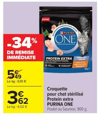 PURINA ONE Protein Extra