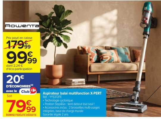 Aspirateur balai multifonction X-PERT