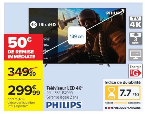 Téléviseur LED 4K*