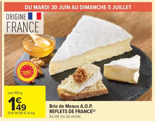 Brie de Meaux A.O.P. REFLETS DE FRANCE