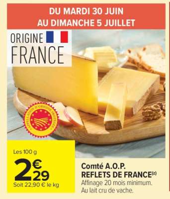 Comté A.O.P. REFLETS DE FRANCE