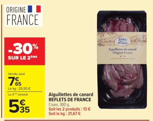 Aiguillettes de canard REFLETS DE FRANCE