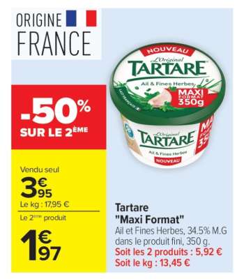 TARTARE "Maxi Format"