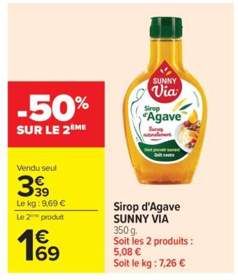 Sirop D'agave Sunny Via