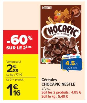 Céréales Chocapic Nestle