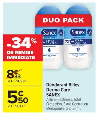 Déodorant Billes Derma Care SANEX