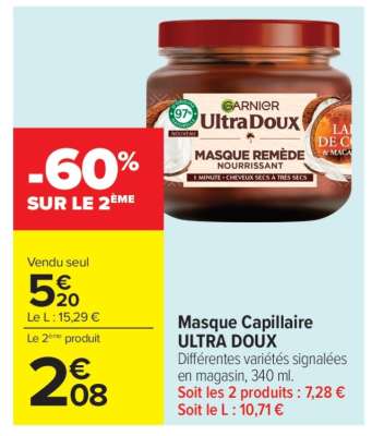 Masque Capillaire ULTRA DOUX