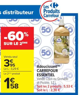 Adoucissant CARREFOUR ESSENTIEL