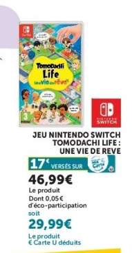 Jeu Nintendo Switch Tomodachi Life : Une Vie de Rêve