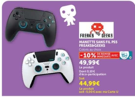 MANETTE SANS FIL PS5 FREAKS&GEEKS
