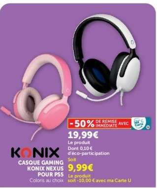 KONIX CASQUE GAMING KONIX NEXUS POUR PS5