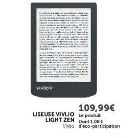 LISEUSE VIVLIO LIGHT ZEN