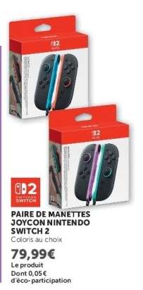 PAIRE DE MANETTES JOYCON NINTENDO SWITCH 2