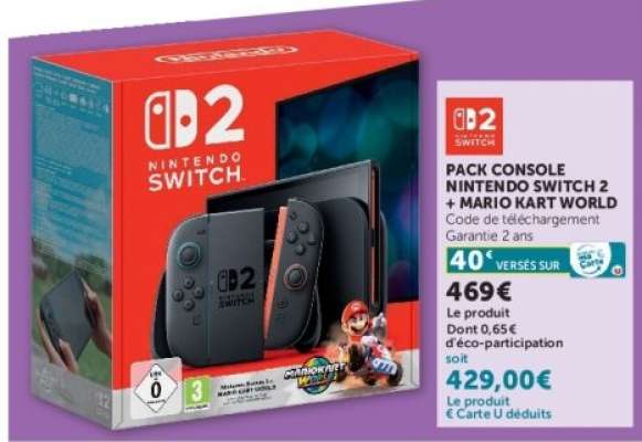 Pack Console Nintendo Switch 2 + Mario Kart World
