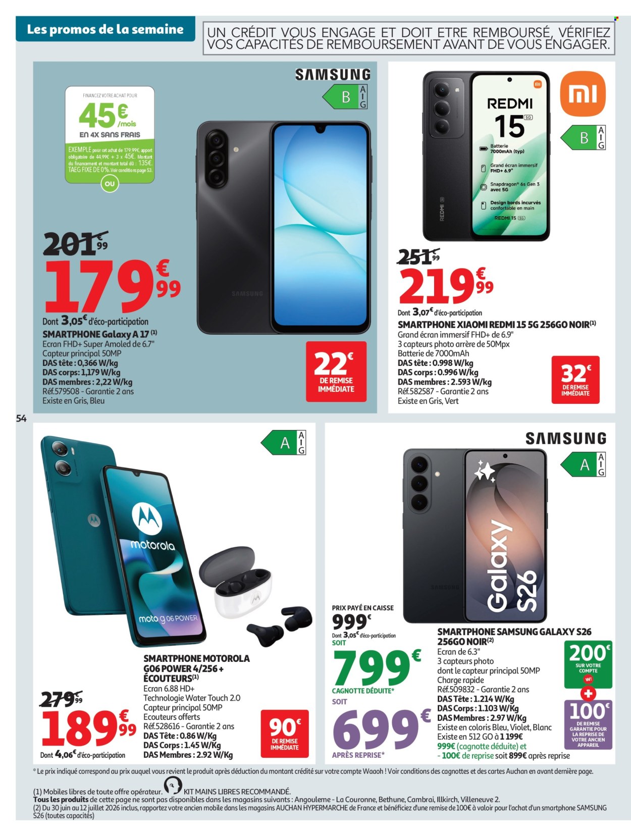 Catalogue Auchan - 30/06/2026 - 12/07/2026. Page 54
