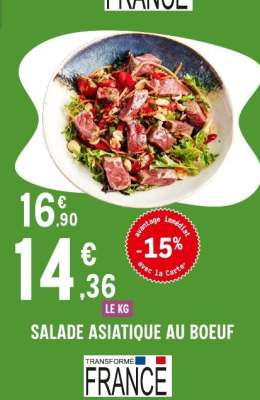 SALADE ASIATIQUE AU BOEUF