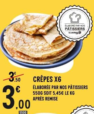 CRÊPES X6