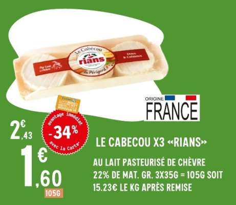 LE CABECOU X3 «RIANS»
