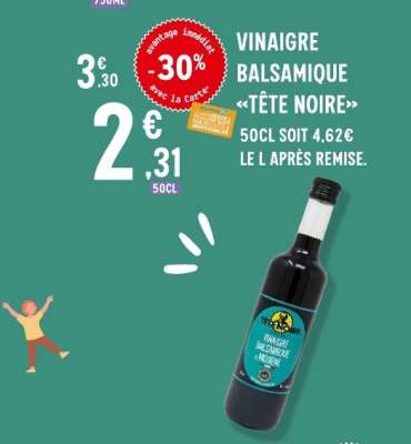 VINAIGRE BALSAMIQUE «TÊTE NOIRE»