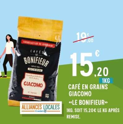 Café en grains 'Giacomo Le Bonifieur'