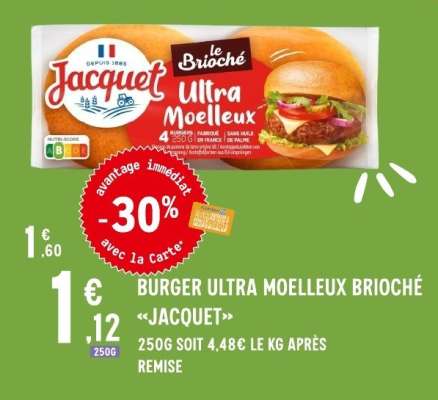 BURGER ULTRA MOELLEUX BRIOCHÉ «JACQUET»