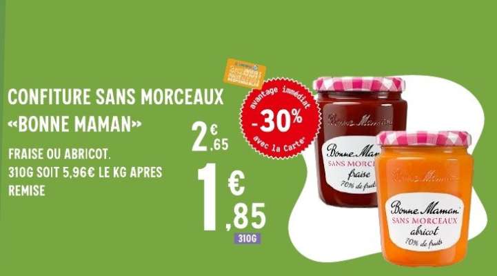 Confiture sans morceaux BONNE MAMAN