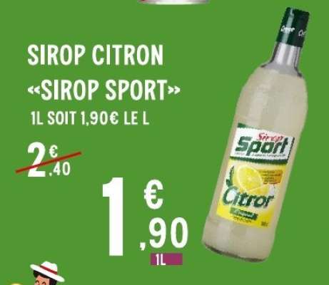 SIROP CITRON «SIROP SPORT»