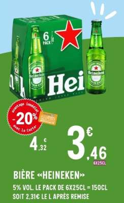 BIÈRE “HEINEKEN”