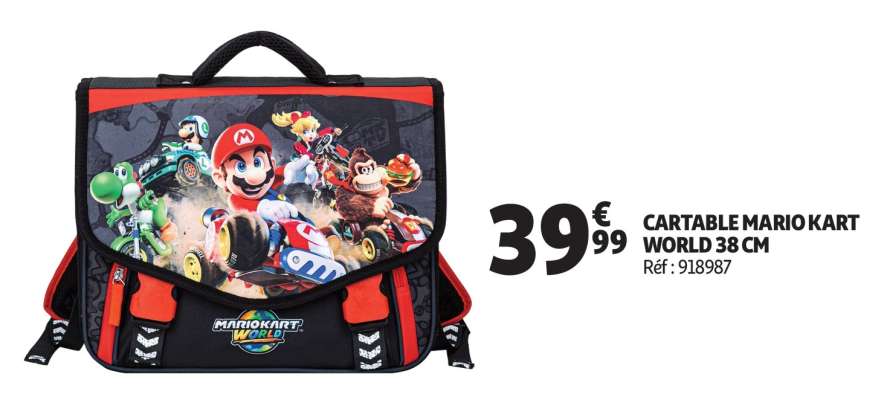 CARTABLE MARIO KART WORLD 38 CM
