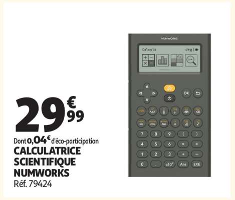 CALCULATRICE SCIENTIFIQUE NUMWORKS