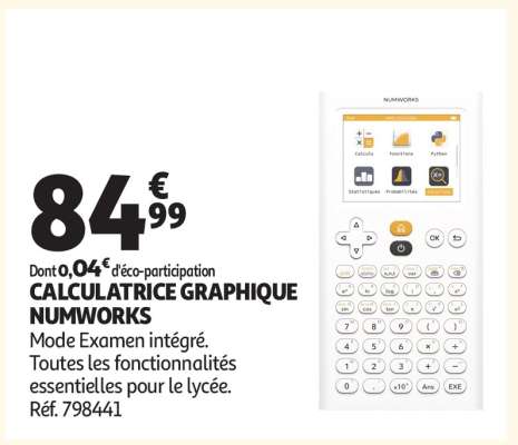 Calculatrice graphique NUMWORKS