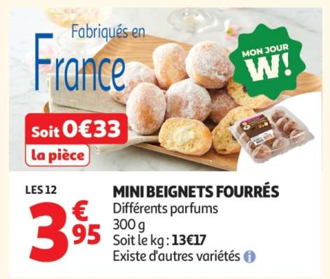 Mini Beignets Fourrés