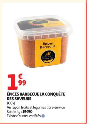 ÉPICES BARBECUE LA CONQUÊTE DES SAVEURS