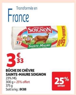 Bûche De Chèvre Sainte-Maure Soignon