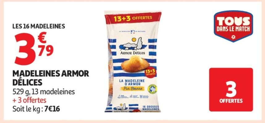 MADELEINES "ARMOR DÉLICES"