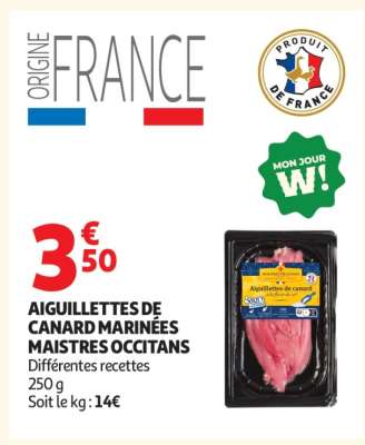 AIGUILLETTES DE CANARD MARINÉES "MAISTRES OCCITANS"