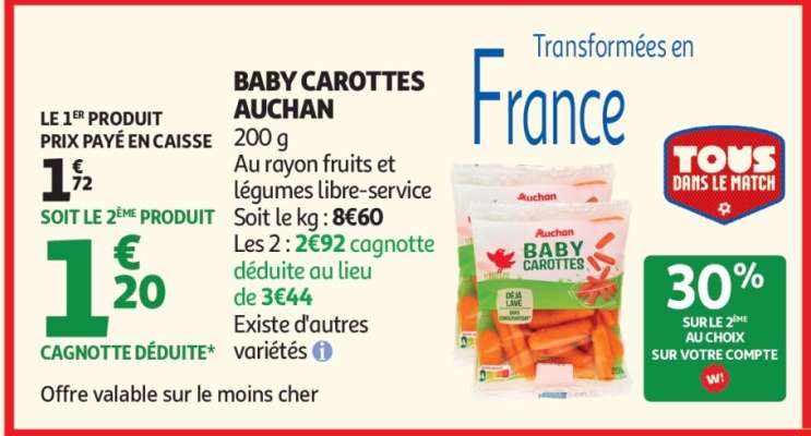 Baby Carottes Auchan
