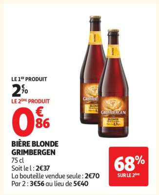 Bière Blonde Grimbergen*