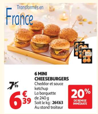 6 Mini Cheeseburgers